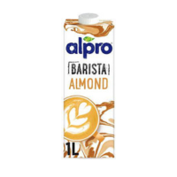 Alpro Barista Almond Milk, 1L, Totally Plant Based And Gluten Free, Vegan, Naturally Free From Lactose, Fabulous Foam able Addition To Your Coffee : globalbeverages.co