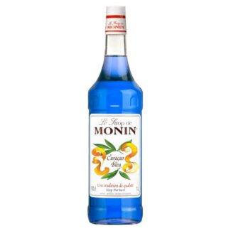 Monin Blue Lagoon Syrup P.E.T, 100 CL, Malaysia (4 Bottles Per Box)