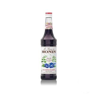 Monin Butterfly Pea Syrup, 70 CL, Malaysia (6 Bottles Per Box)