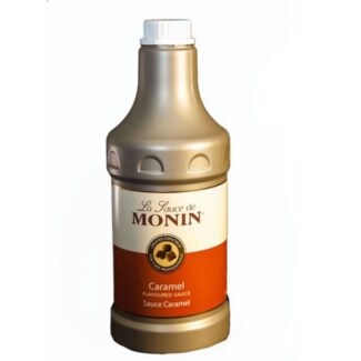 Monin Caramel Sauce, 1.89 LTR, France (4 Bottles Per Box)