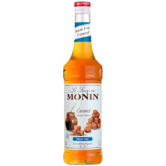 Monin Caramel Sugar Free Syrup, 70 CL, France (6 Bottles Per Box)