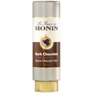 Monin Dark Chocolate Sauce, 50 CL, Thaiand (6 Bottles Per Box)