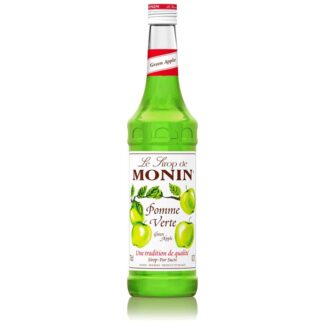 Monin Green Apple Syrup, 100 CL, Malaysia (6 Bottles Per Box)