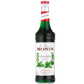 Monin Green Mint Syrup, 70 CL, Malaysia (6 Bottles Per Box)