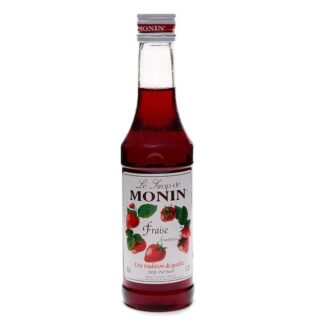 Monin Strawberry Syrup, 100 CL, Malaysia (6 Bottles Per Box)