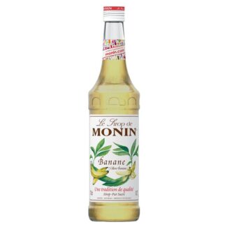 Monin Yellow Banana Syrup, 70 CL, Malaysia (6 Bottles Per Box)