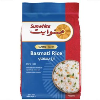 Buy Sunwhite Basmati Classic Extra Long Grain White Rice, 20kg Online AT BEST PRICE