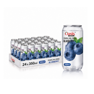 Oasis Blueberry Sparkling Drink, 1 can (350ml)