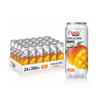 Oasis Mango Sparkling Drink 350ml x 24 cans