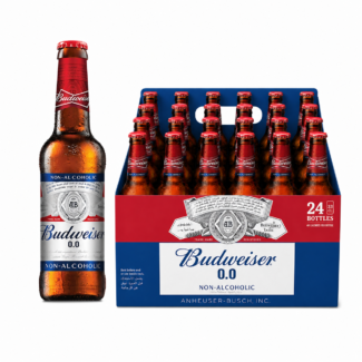 Budweiser Non Alcohol Beer Glass 24 x 330ml