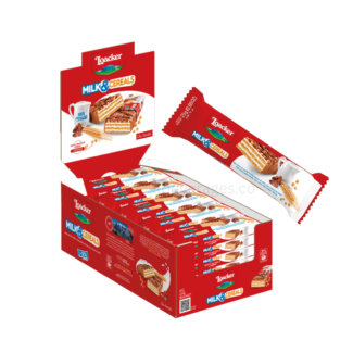 Buy Loacker Choco and Milk Cereals Wafers, 25g Pack of 30 Online | global beverages
